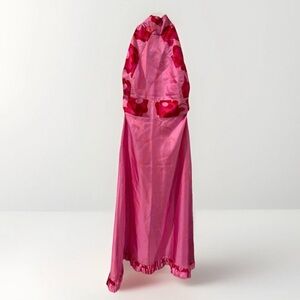 Scanlan Theodore Pink Printed Tie Neck Dress XS NWOT